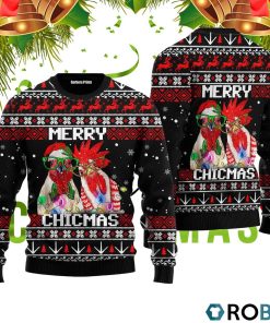 Merry Chickmas Ugly Christmas Sweater RB4245