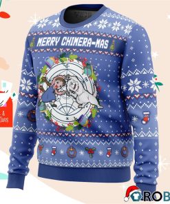 Merry Chimera-Mas Fullmetal Alchemist Christmas Sweater