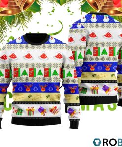 Merry Christmas And Happy New Year 3D Print Ugly Christmas Sweater RB2447