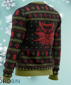 merry christmas and toss a coin the witcher ugly christmas sweater 4 Er0Gf