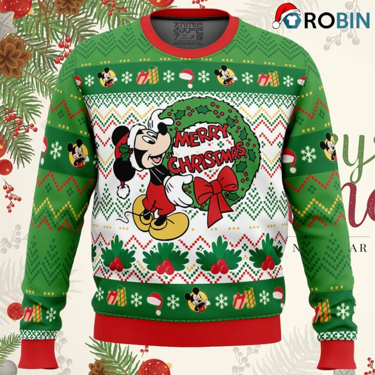 Merry Christmas Mickey Mouse Disney Ugly Christmas Sweater