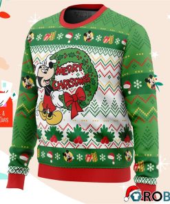 Merry Christmas Mickey Mouse Disney Ugly Christmas Sweater Merry Christmas Mickey Mouse Disney Ugly Christmas Sweater