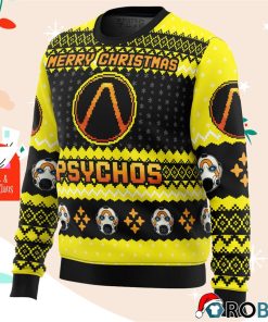 Merry Christmas Psychos Borderlands Ugly Christmas Sweater