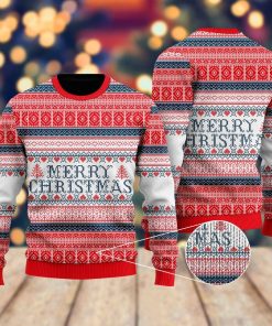 Merry Christmas Sleigh It All Over Print Ugly Sweatshirt, Sweater