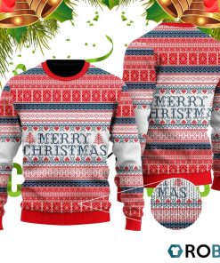 Merry Christmas Sleigh It 3D Print Ugly Christmas Sweater RB2034 Merry Christmas Sleigh It 3D Print Ugly Christmas Sweater RB2034