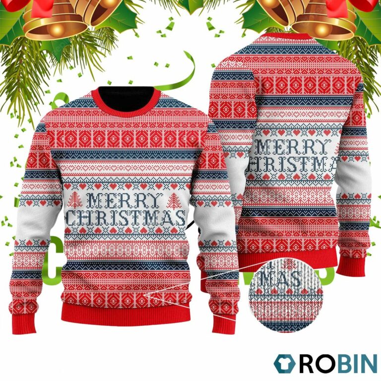 Merry Christmas Sleigh It 3D Print Ugly Christmas Sweater RB2034