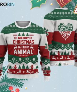 Merry Christmas Ya Filthy Animal All Ugly Christmas Sweatshirt – Sweater