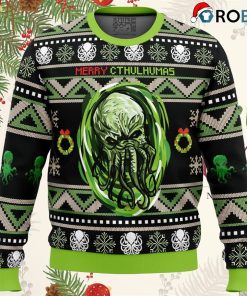 Merry Cthulhumas Cthulhu Ugly Christmas Sweatshirt, Sweater