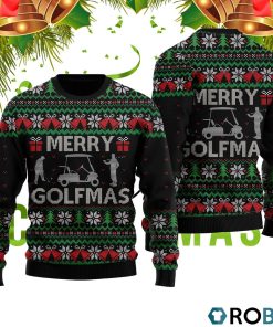 Merry Golfmas Pattern Ugly Christmas Sweater RB2404
