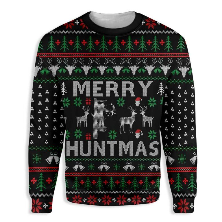 Merry Huntmas Hunting Christmas Hunter Ugly Christmas Sweatshirt – Sweater