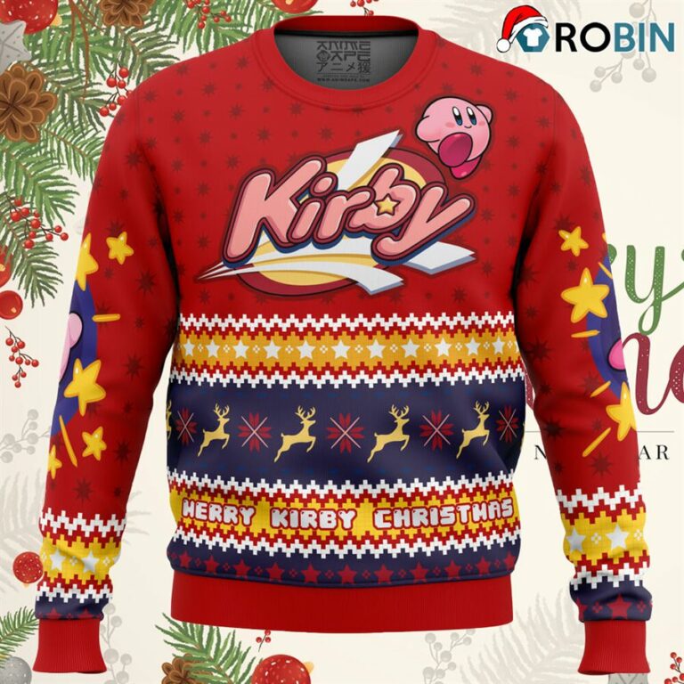 Merry Kirby Christmas Kirby Ugly Christmas Sweatshirt, Sweater