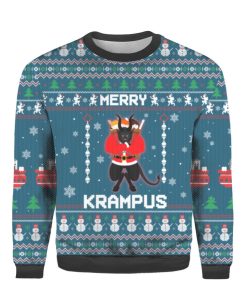 merry krampus all over print ugly sweatshirt sweater 1 xjjntw