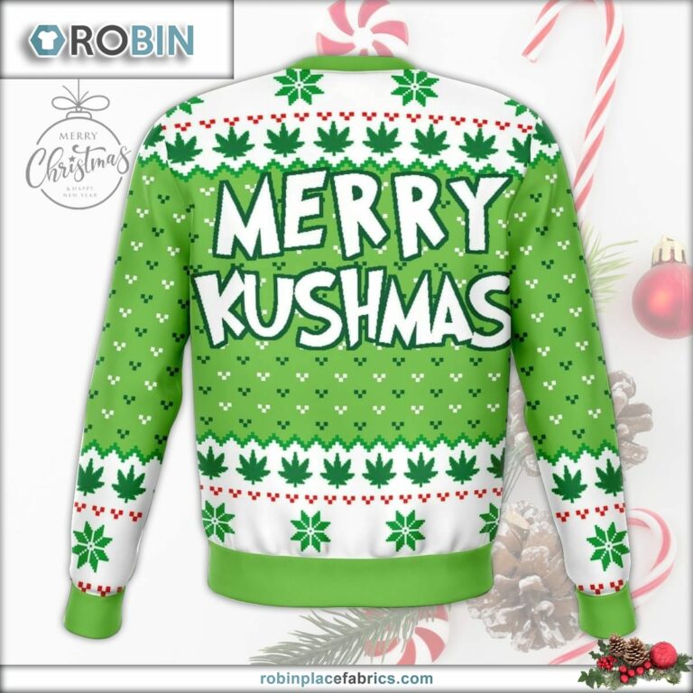 Merry Kushmas Ugly Christmas Sweater