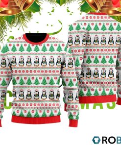 Merry TreeMas Penguins 3D Print Ugly Christmas Sweater RB2028