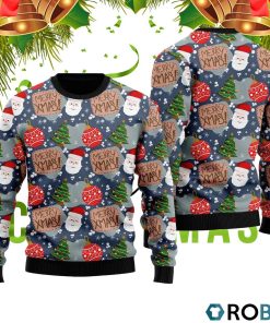 Merry Xmas Funny Santa 3D Print Ugly Christmas Sweater RB2422 Merry Xmas Funny Santa 3D Print Ugly Christmas Sweater RB2422