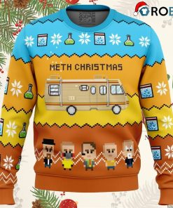 methy christmas breaking bad ugly christmas sweater 1 W77h6