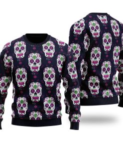 mexican day sugar skull ugly sweatshirt sweater 1 oayc2q