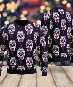 Mexican Day Sugar Skull Ugly Sweatshirt, Sweater