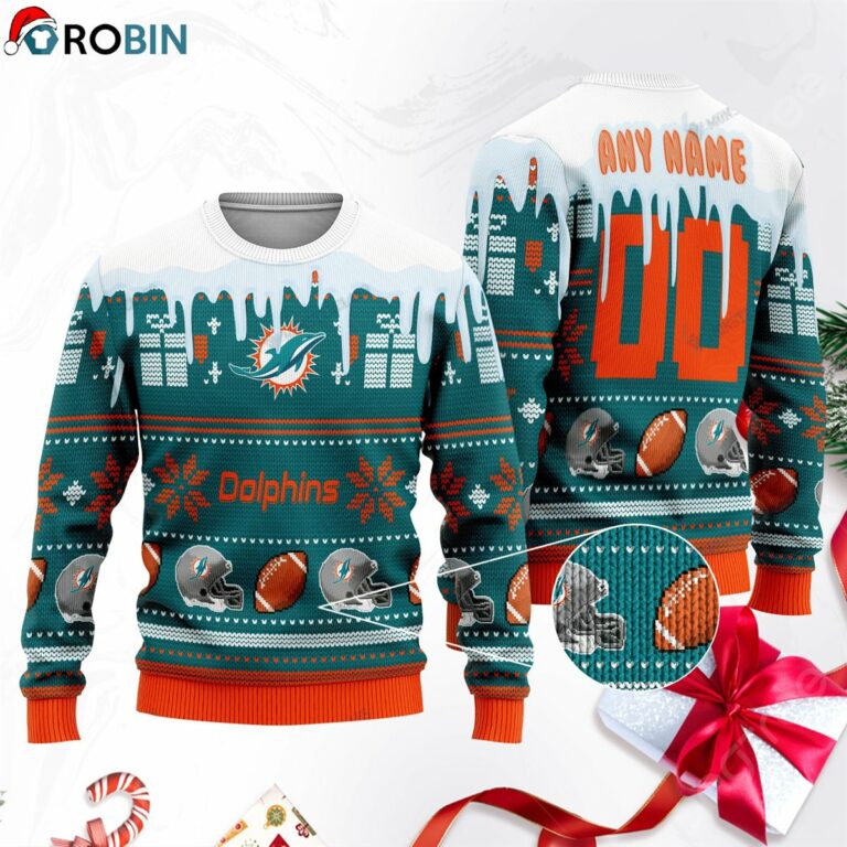 Miami Dolphins Football Ugly Christmas Sweater, Sweatshirt SWT156