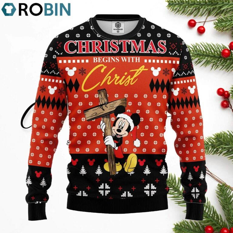 Mice Christ Ugly Christmas Sweater