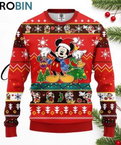 Mice Ugly Christmas Sweater Red