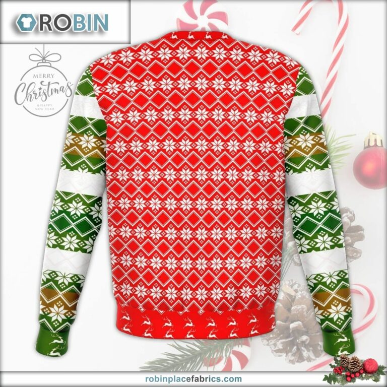Middle Finger Offensive Ugly Christmas Sweater