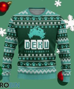 midoriya my hero academia anime ugly christmas sweater xmas gift 1 dci1bg