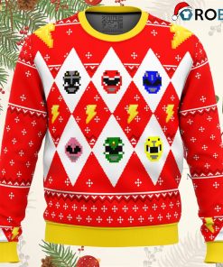 Mighty Morphin Power Rangers Ugly Christmas Sweatshirt, Sweater