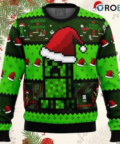 Minecraft Creepr Ugly Christmas Sweatshirt, Sweater