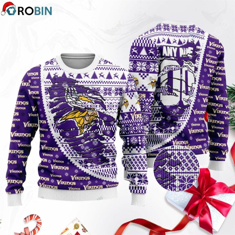 Minnesota Vikings Football Ugly Christmas Sweater, Sweatshirt SWT100 ...