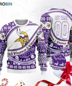 minnesota vikings football ugly christmas sweater sweatshirt swt glpa6s