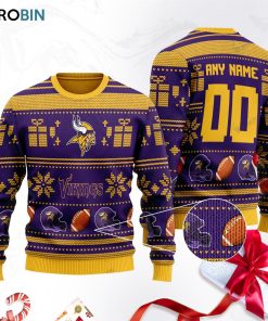 minnesota vikings football ugly christmas sweater sweatshirt swt iyih6n