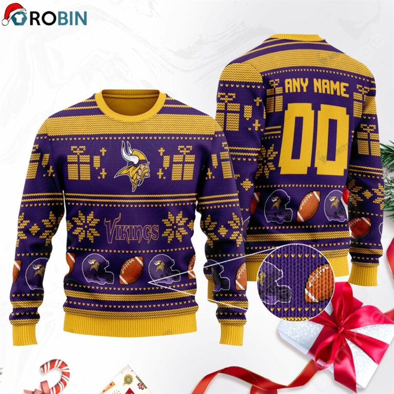 Minnesota Vikings Football Ugly Christmas Sweater, Sweatshirt SWT100 ...