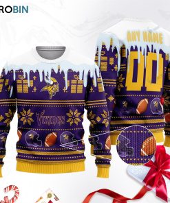 minnesota vikings ugly christmas sweater sweatshirt swt xnwyc3