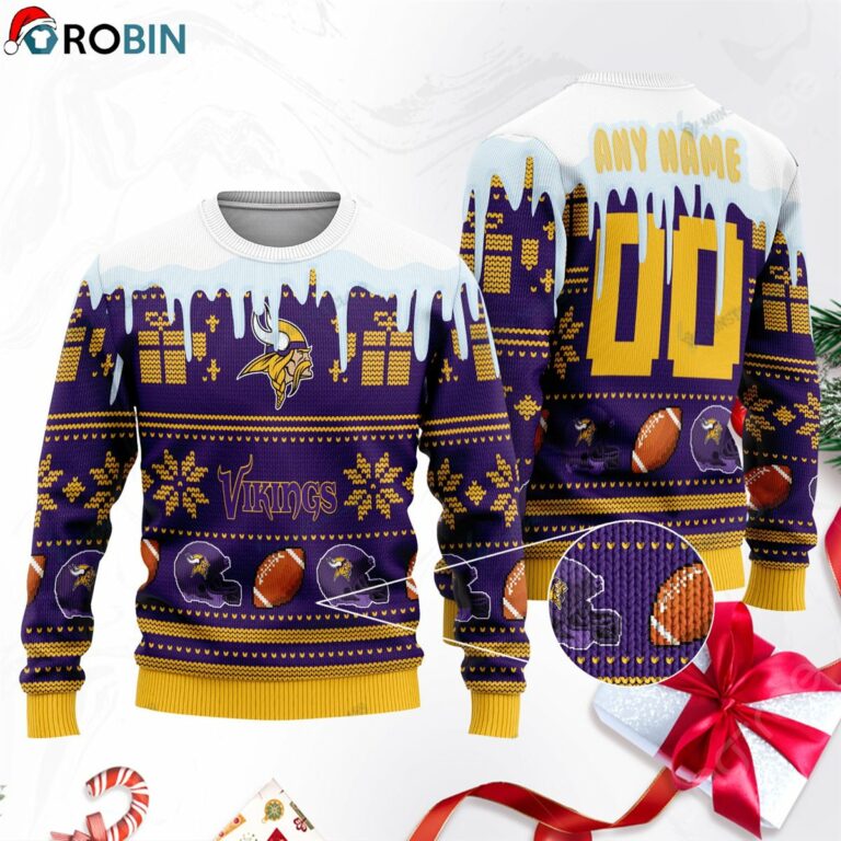 Minnesota Vikings Ugly Christmas Sweater, Sweatshirt SWT153