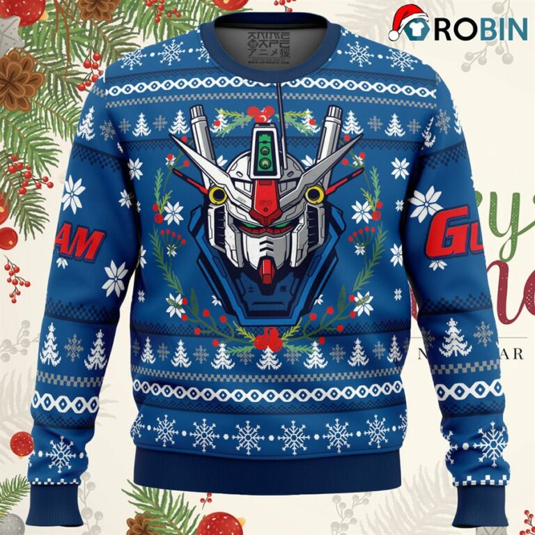 Mobile Suit Rx 78 Gundam Ugly Christmas Sweatshirt, Sweater