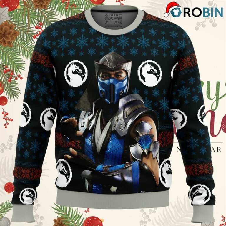 Mortal Kombat Sub Zero Ugly Christmas Sweatshirt, Sweater