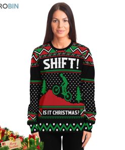 motrocross shift is it christmas ugly christmas sweatshirt sweater 2 y6npvp
