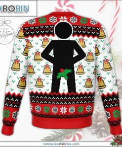 mr stick mistletoe ugly christmas sweater 219 35EHT