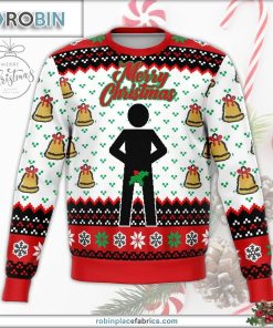 mr stick mistletoe ugly christmas sweater 66 jXB9Q
