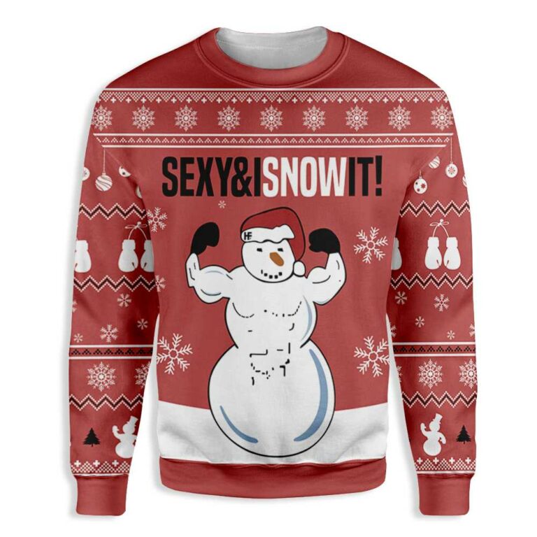 Muscle Snowman Ugly Christmas Sweatshirt – Sweater