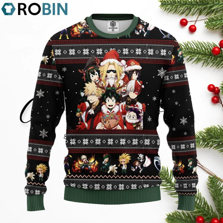 My Hero Academia Anime Ugly Christmas Sweater