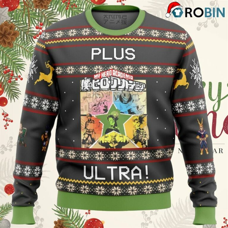 My Hero Academia Boku No Plus Ultra Ugly Christmas Sweatshirt, Sweater