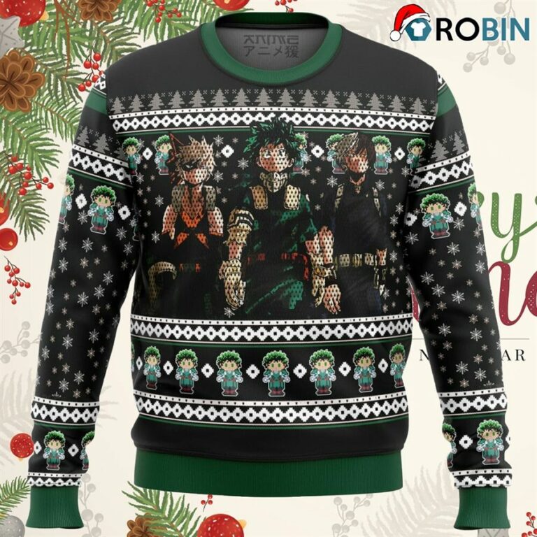 My Hero Academia Top 3 Ugly Christmas Sweater