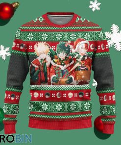 my hero academia ugly christmas sweater anime xmas gift 1 e5wse1