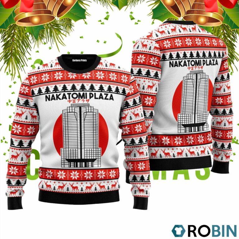 Nakatomi Plaza Christmas Party 4988 3D Print Ugly Christmas Sweater RB4528