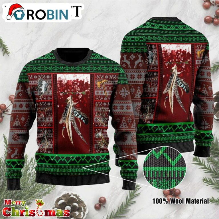 Native American Pattern Ugly Christmas Sweater – Best Xmas Gift