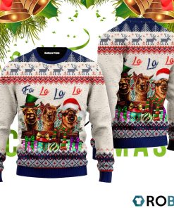 Naughty Llama Fa La La La 3D Print Ugly Christmas Sweater RB4447