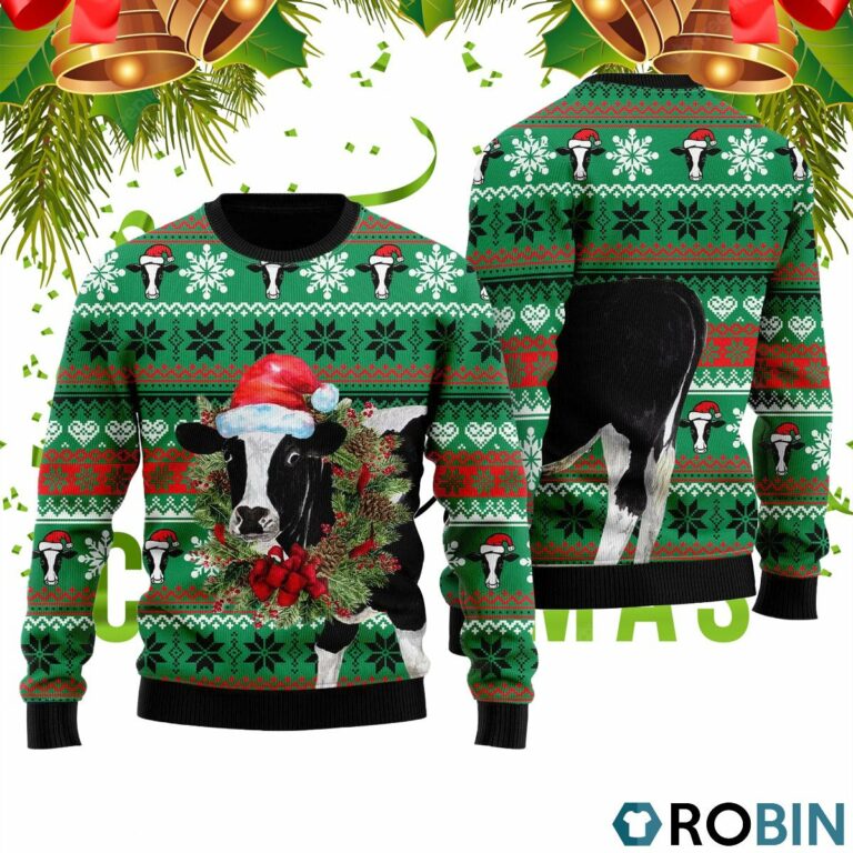 Naughty Ugly Cow Ugly Christmas Sweater RB4222