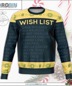 naughty wish list ugly christmas sweater 63 aaVXD